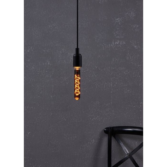 EGLO LED-Leuchtmittel E27 Globus – Warmweiss 1700 K, 4 W – IP20 – 1 Stk., Schwarz/Glas