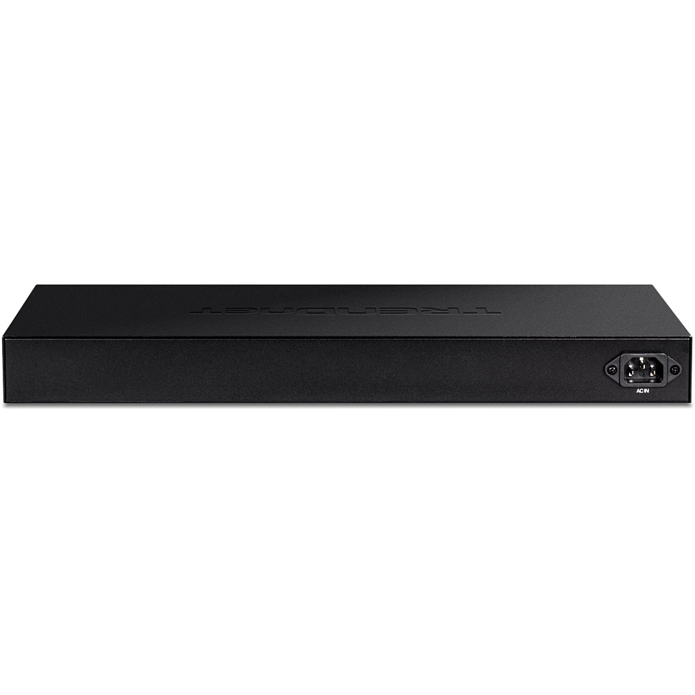 TRENDnet TPE-30284 – Managed Switch – 24×GbE, 4×SFP+, L2+/L3, PoE+ 370 W, 1U