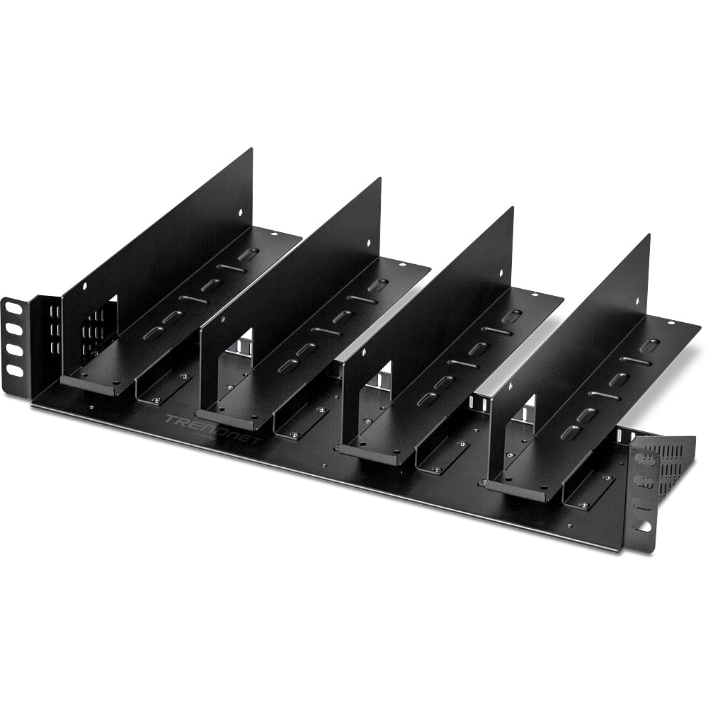 Trendnet TI-R4U 19" Rack-Chassis für 4 TI-RSP100048 Netzteile, vertikal – 2U – schwarz