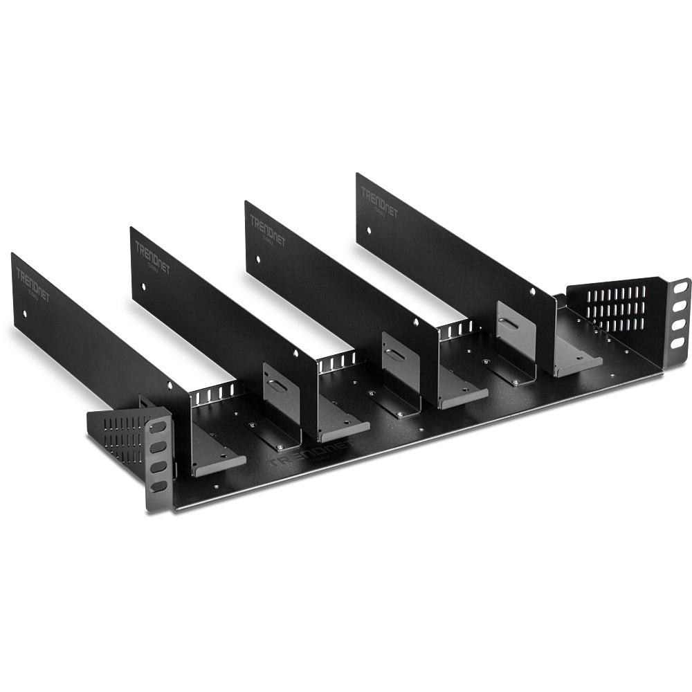 Trendnet TI-R4U 19" Rack-Chassis für 4 TI-RSP100048 Netzteile, vertikal – 2U – schwarz