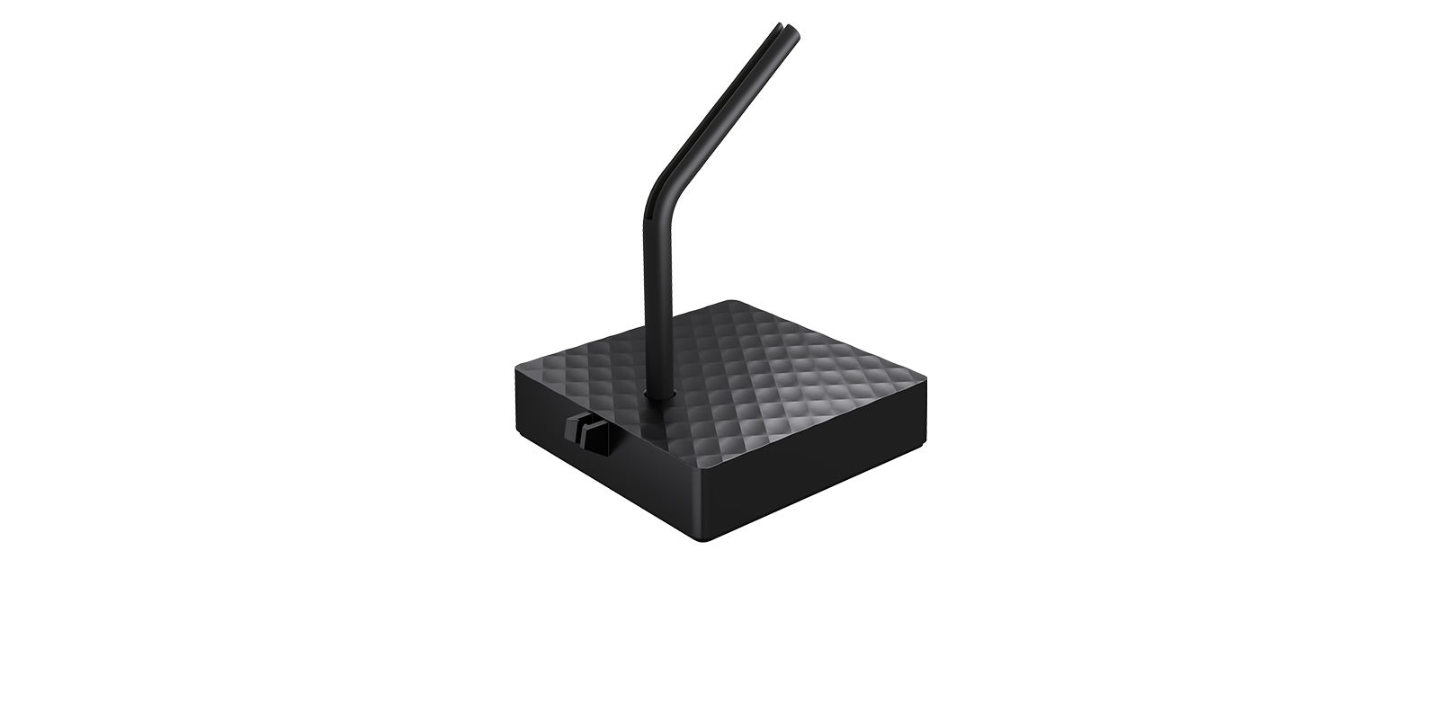CHERRY XTRFY B4 – Kabelhalter – Schwarz – Metall, Gummi, Silikon – 80 × 80 × 130 mm