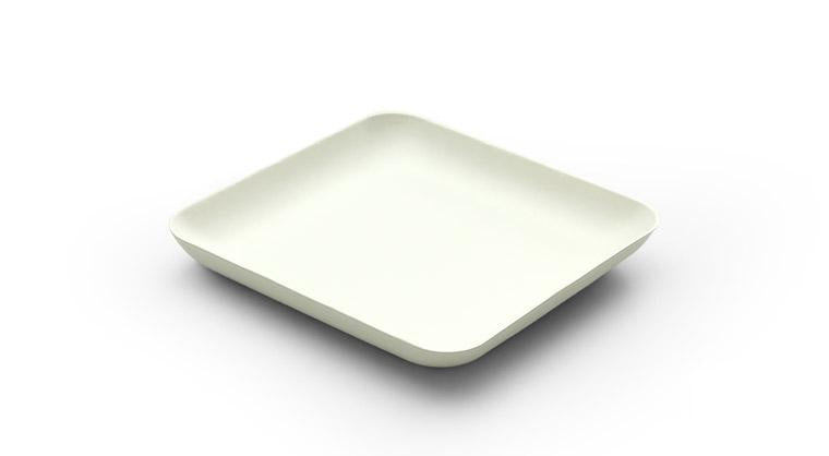 Sier Disposables Dekorativer Teller Bagastro, Bagasse (Zuckerrohr) quadratisch – 12 × 12 cm – 40 Stk.