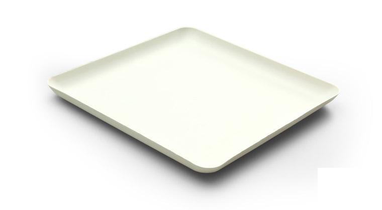 Sier Disposables Dekorativer Teller, Bagasse (Zuckerrohr), quadratisch – 20 × 20 cm – 40 Stk.