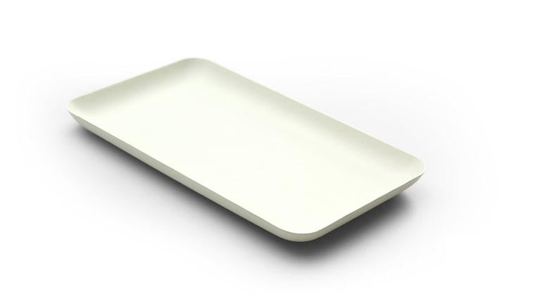 Sier Disposables Sier Teller Bagastro, Bagasse (Zuckerrohr), rechteckig – 20 × 12 cm – 40 Stk.