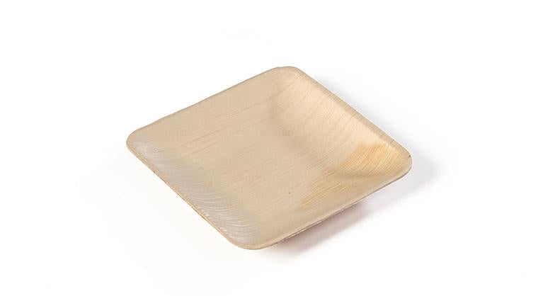 Sier Disposables Dekorativer Teller Palmblatt, quadratisch, 15 × 15 cm – 20 Stk.