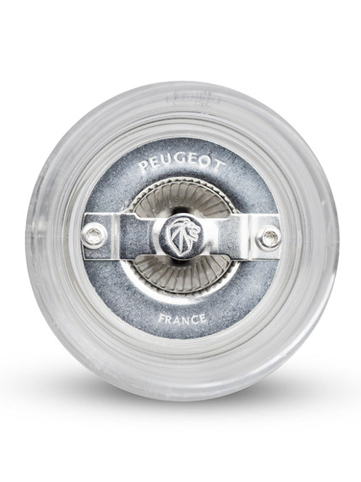 Peugeot Salz-/Pfeffermühle 18 cm, Acryl, transparent, einstellbares Stahl-Mahlwerk