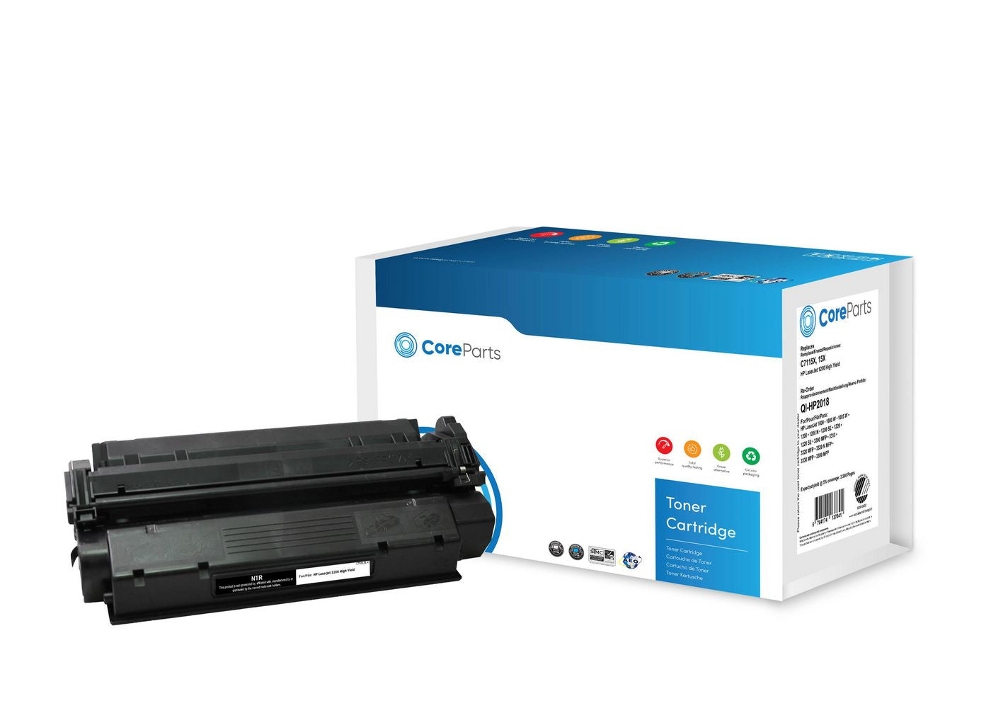 CoreParts C7115X (15X) Schwarzer Toner – Kompatibel XL – 3'500 Seiten – für HP LaserJet 1200