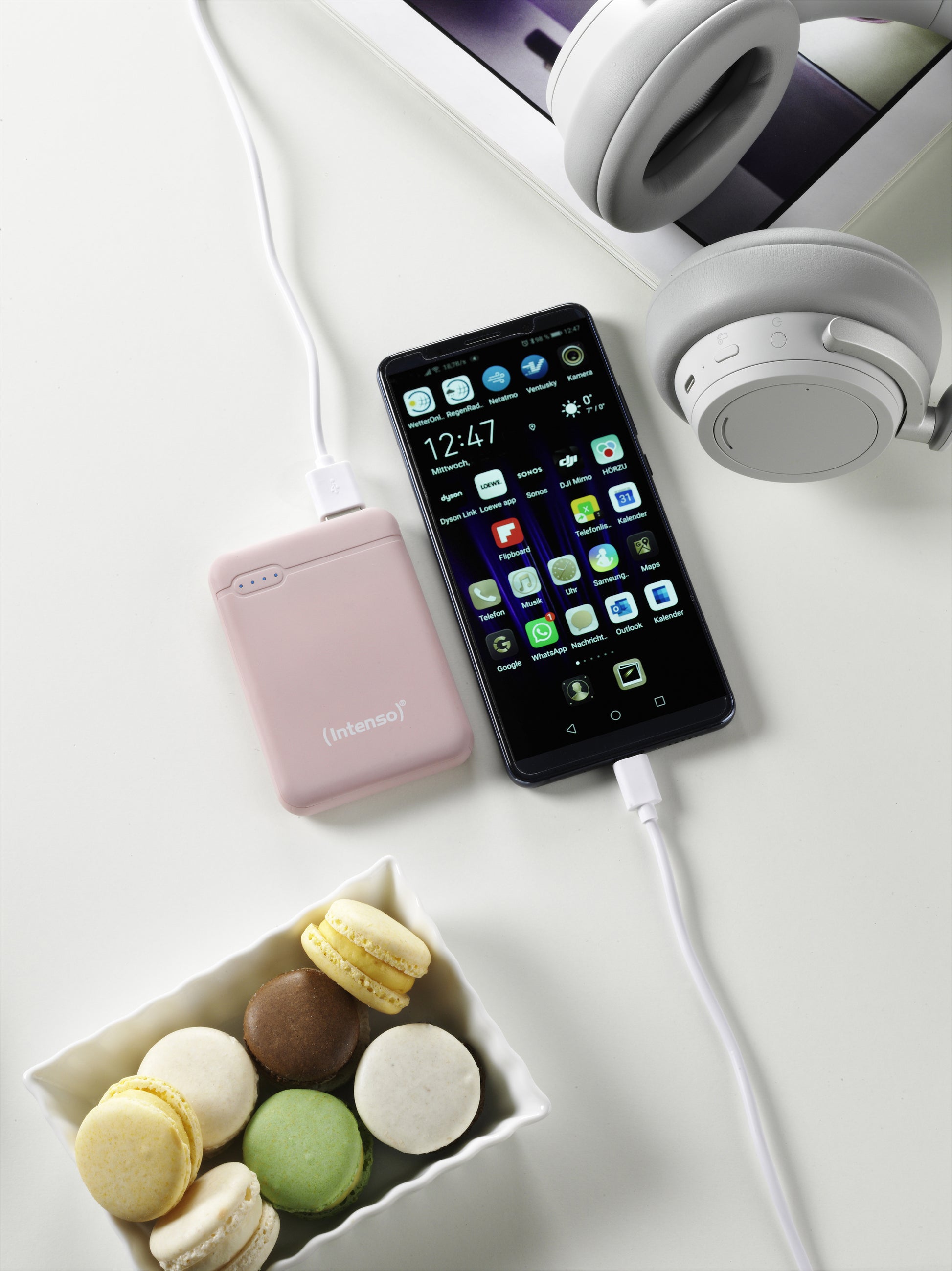 Intenso XS5000 Powerbank 5'000 mAh – 1× USB-C, 1× USB-A, rosa