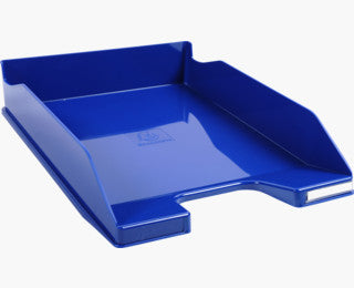 Exacompta COMBO MIDI – Briefkorb für A4, hoch, Polystyrol (PS), blau, 347 × 65 × 255 mm