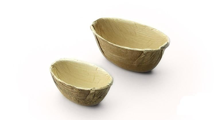 Sier Disposables Dekorative Palmblatt-Schale, 65 ml Ø 6 cm, Holz – 40 Stk.