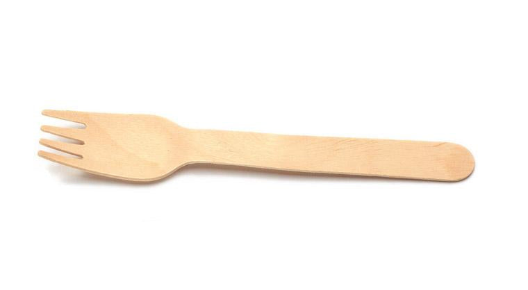 Sier Disposables Sier Holz-Gabel, 16 cm – FSC – 100 Stk.