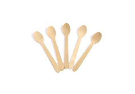 Sier Disposables Sier Holz (Birke)-Löffel, 11 cm – FSC – 200 Stk.
