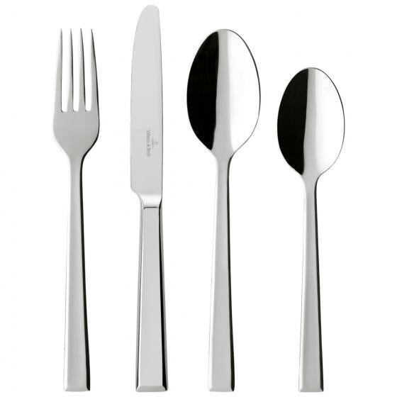 Villeroy & Boch Victor Tafelbesteck – Edelstahl, Silber, spülmaschinenfest, 24 Stk.