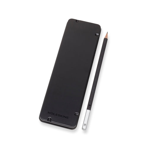 Moleskine 710470 Graphit-Set, 6B–H, Metall-Box – 5-teilig