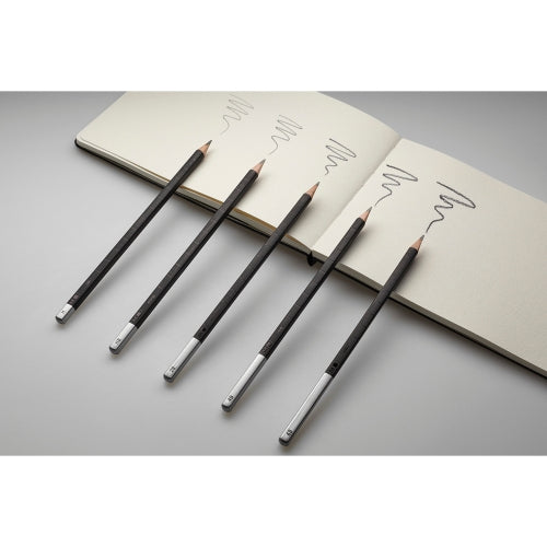 Moleskine 710470 Graphit-Set, 6B–H, Metall-Box – 5-teilig