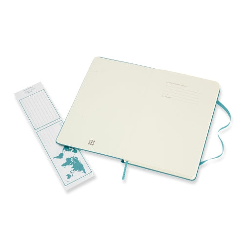Moleskine Notizbuch – A5 – liniert – 70 g/m² – Hardcover, Gummiband, Lesezeichen, Blau, FSC