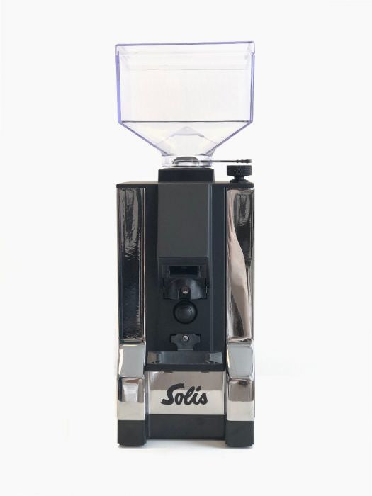 Solis EUREKA Mignon Kaffeemühle – Scheibenmahlwerk, 300 g, Edelstahl