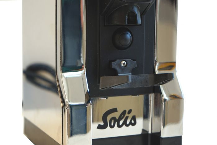 Solis EUREKA Mignon Kaffeemühle – Scheibenmahlwerk, 300 g, Edelstahl