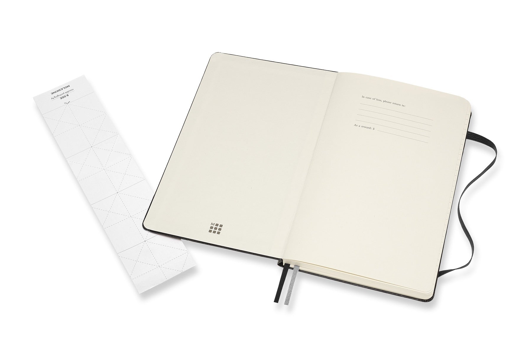 Moleskine Notizbuch, 130 × 210 mm, punktkariert, Leimbindung, 160 Seiten, 120 g/m² – schwarz