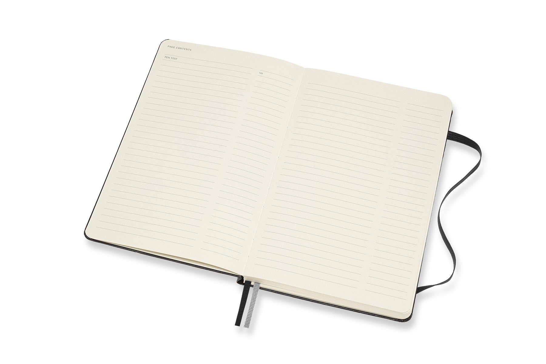Moleskine Notizbuch, 130 × 210 mm, punktkariert, Leimbindung, 160 Seiten, 120 g/m² – schwarz