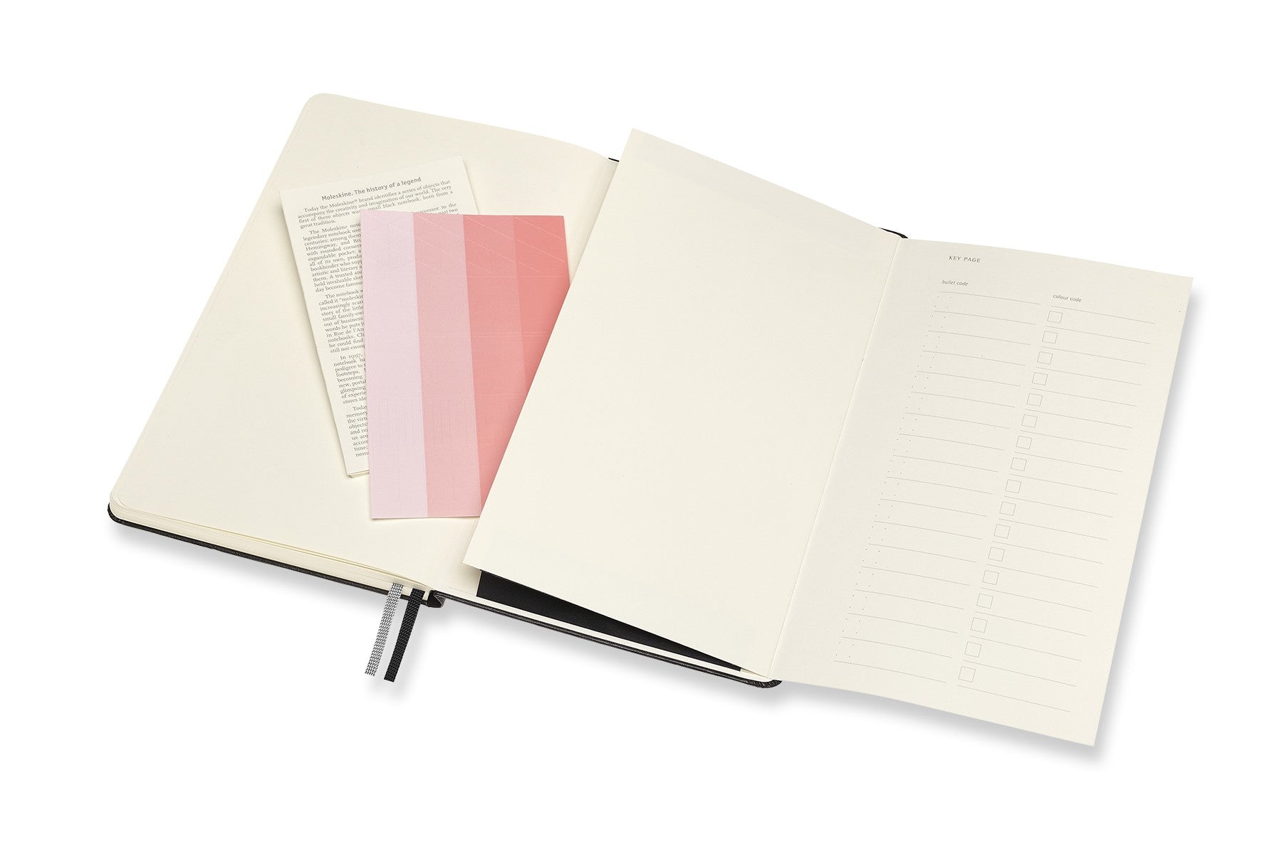Moleskine Notizbuch, 130 × 210 mm, punktkariert, Leimbindung, 160 Seiten, 120 g/m² – schwarz