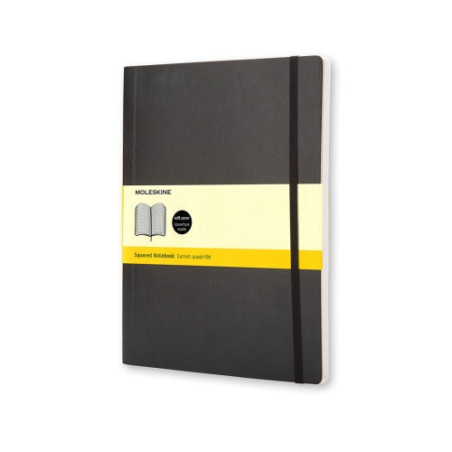 Moleskine Notizbuch Classic Collection, kariert, Leimbindung, Softcover, 192 Seiten, 70 g/m² – schwarz