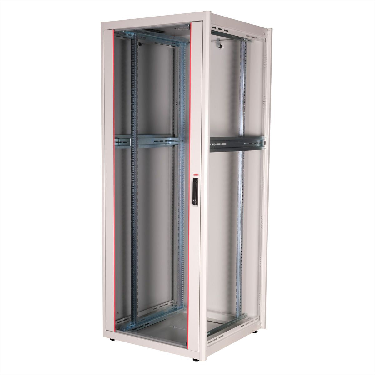 ROLINE Basic – 19" Netzwerkschrank 42U, IP20, abschliessbar, 800 × 800 × 2010 mm, lichtgrau, Stahl