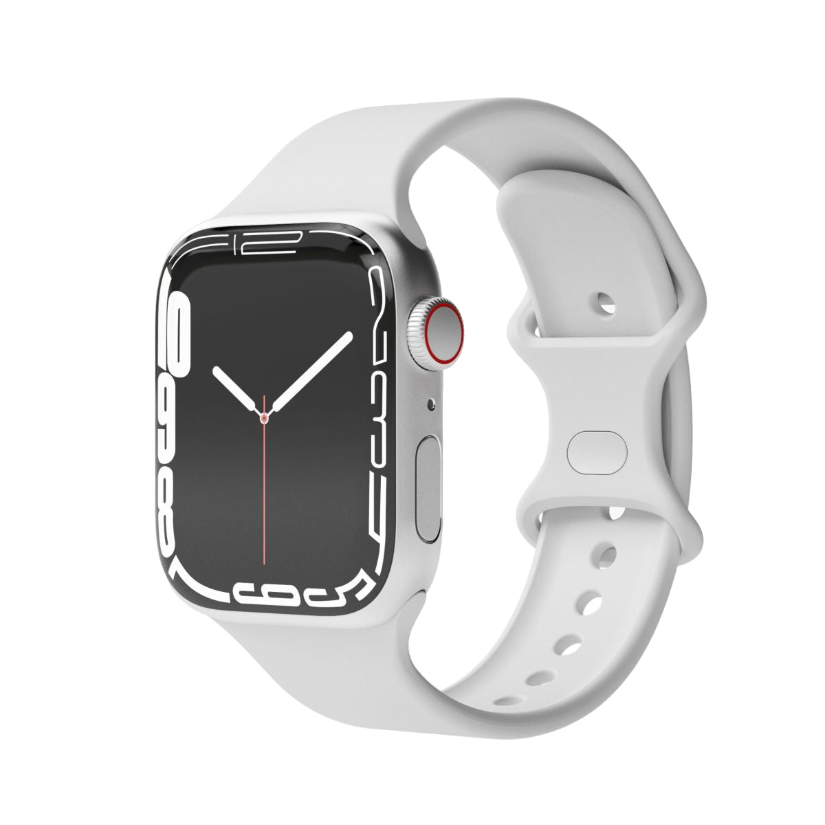 Vonmählen Classic Band Case 1 – Armband – für Apple Watch 38 mm, 40 mm, 41 mm, Hellgrau, Silikon