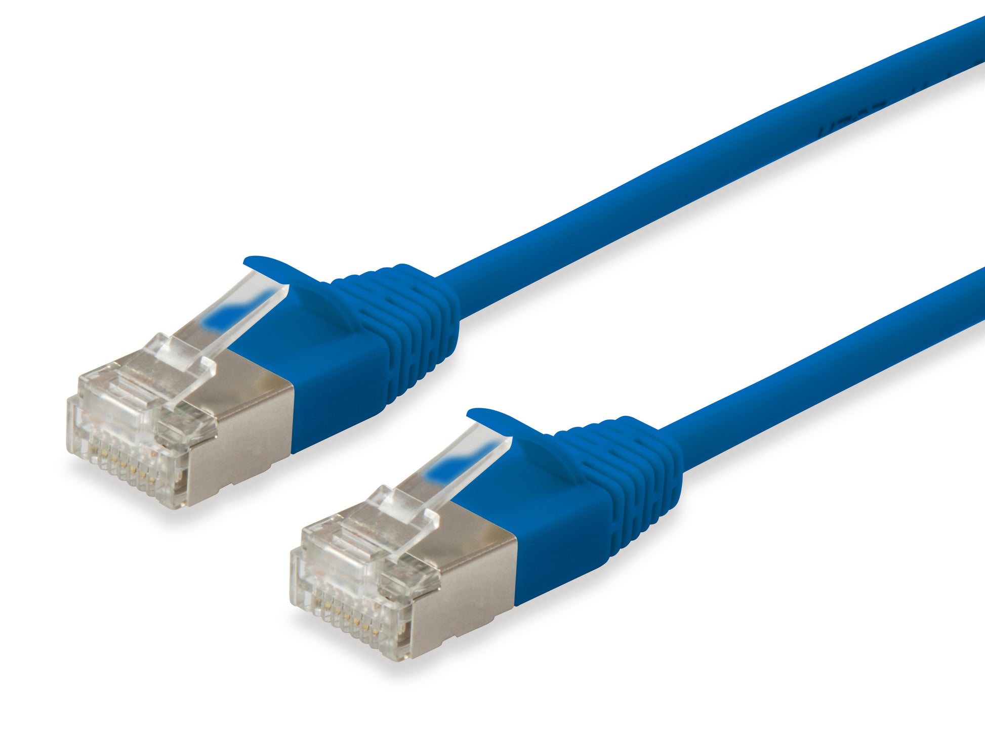 Equip Slim Patchkabel – Cat6a F/FTP, 1 m, Blau, LSZH, RJ‑45