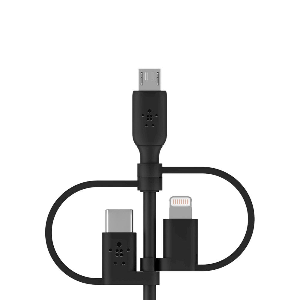Belkin USB-Kabel, USB-A zu Lightning, Micro-USB, USB-C, 1 m
