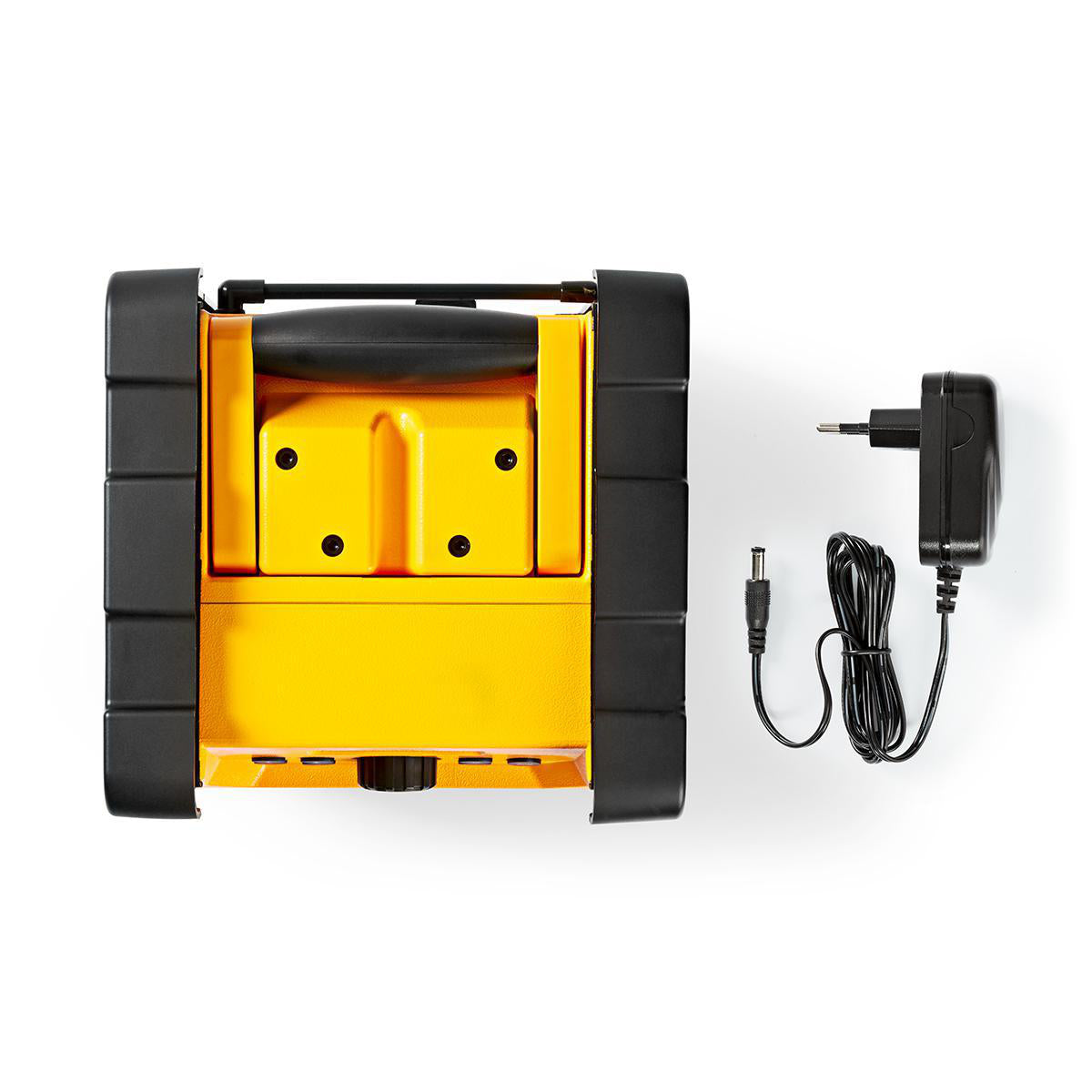 Nedis Baustellenradio FM, Bluetooth, AUX, IPX5 – Schwarz/Gelb