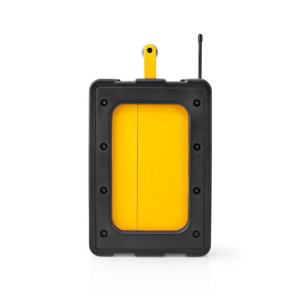 Nedis Baustellenradio FM, Bluetooth, AUX, IPX5 – Schwarz/Gelb
