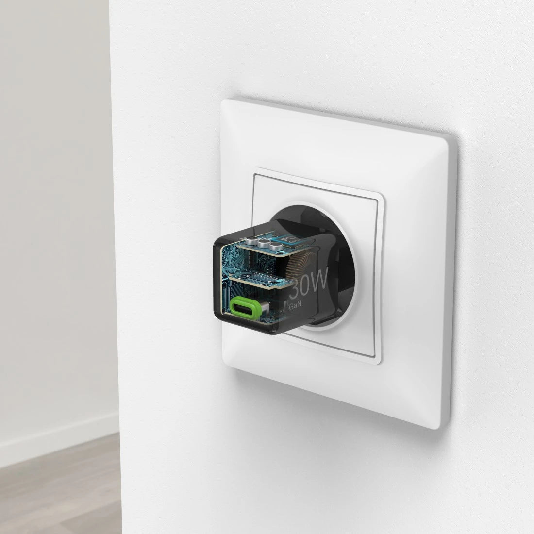 Hama Ladegerät – 30 W, 1× USB-C, PD, QC