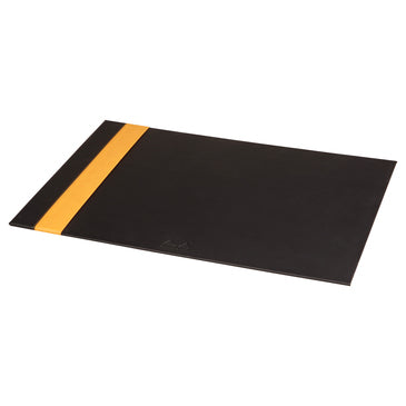 Rhodia Schreibunterlage 118806C – Schwarz, Orange – 600 × 400 mm – Kunstleder