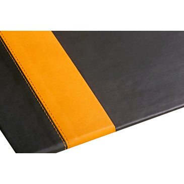 Rhodia Schreibunterlage 118806C – Schwarz, Orange – 600 × 400 mm – Kunstleder