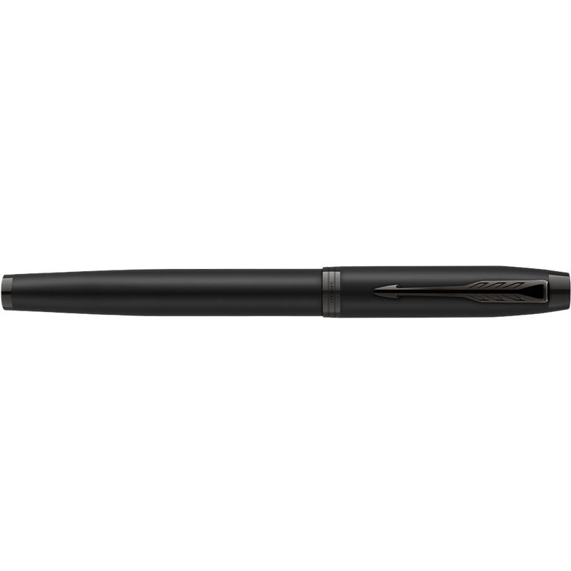 Parker IM Achromatic – Federspitze F – für Rechts- & Linkshänder – schwarz, blau – Patronen