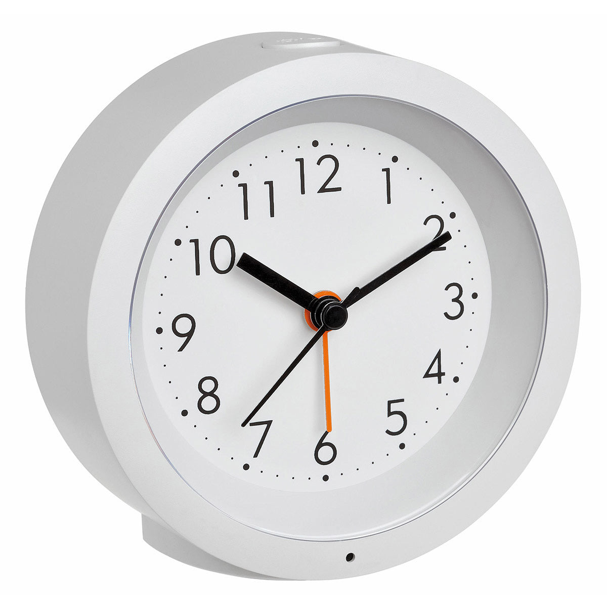 TFA-Dostmann TFA Dostmann Quarz-Wecker – Analog, Schlummerfunktion, Ø 10,5 cm, Weiss, Kunststoff