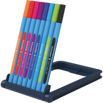 Schneider Schreibgeräte Slider Edge Kugelschreiber – 8er Etui, Mehrfarbig, Deckel, Kunststoff