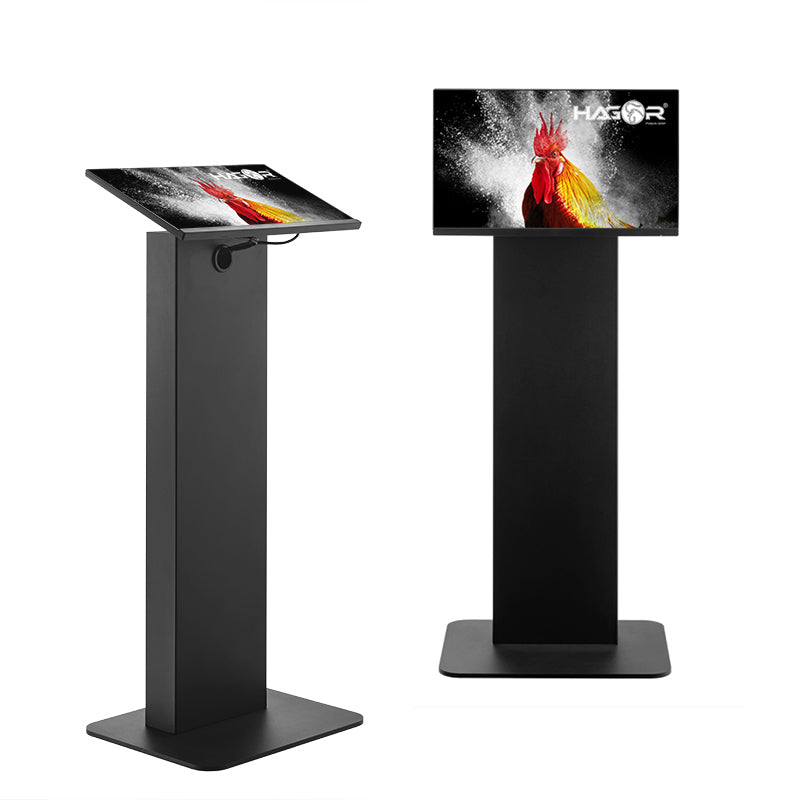 Hagor Bodenständer – Neigbar – 22–32" – VESA 75×75–200×200 – bis 12 kg, für Digital Signage-Monitore
