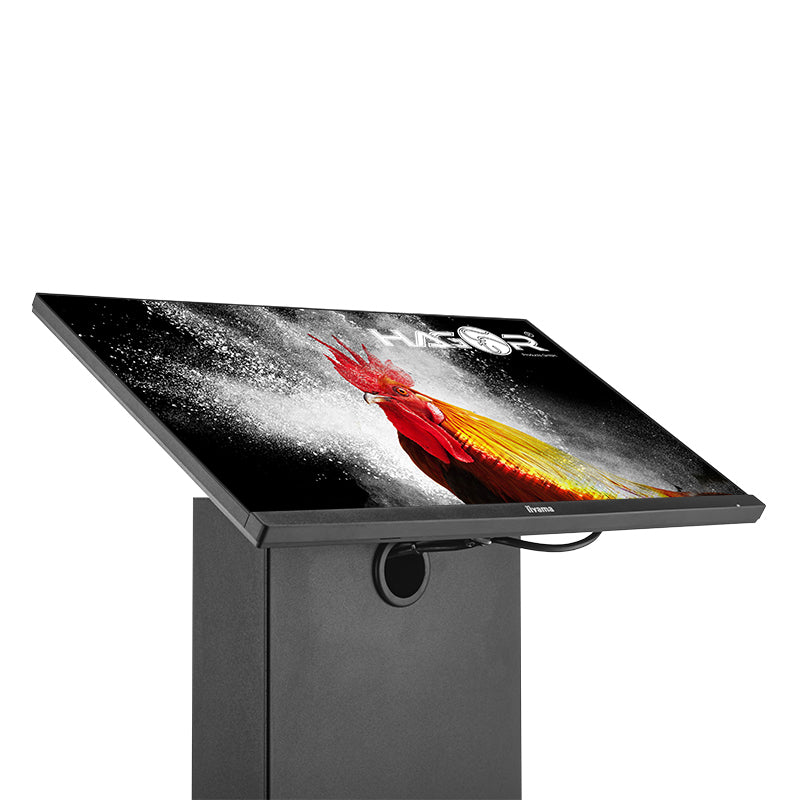 Hagor Bodenständer – Neigbar – 22–32" – VESA 75×75–200×200 – bis 12 kg, für Digital Signage-Monitore