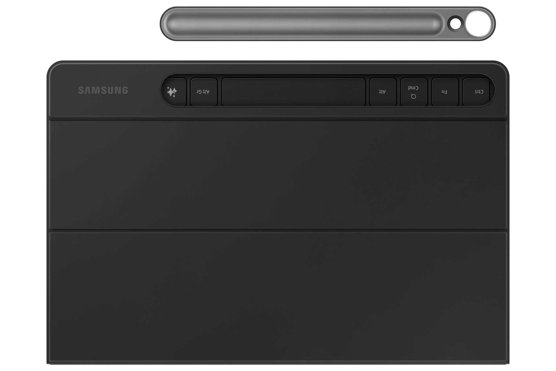 Samsung Tastatur, kabellos (Bluetooth), nordisch, 65%, mit Touchpad, schwarz – für Galaxy Tab S9 & Galaxy Tab