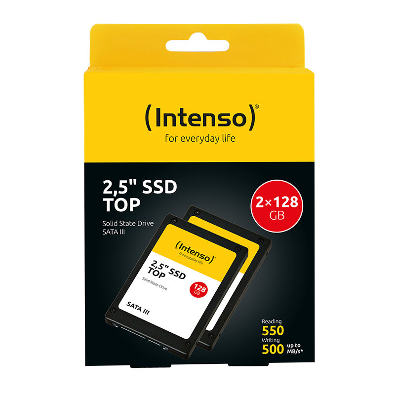 Intenso SSD Top 2×128 GB 3812432 – 2,5" SATA III – für PC/Laptop