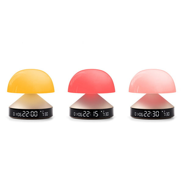 LEXON Lichtwecker Mina Sunrise LR153MD – digital – gold, Wecktöne, Schlummerfunktion