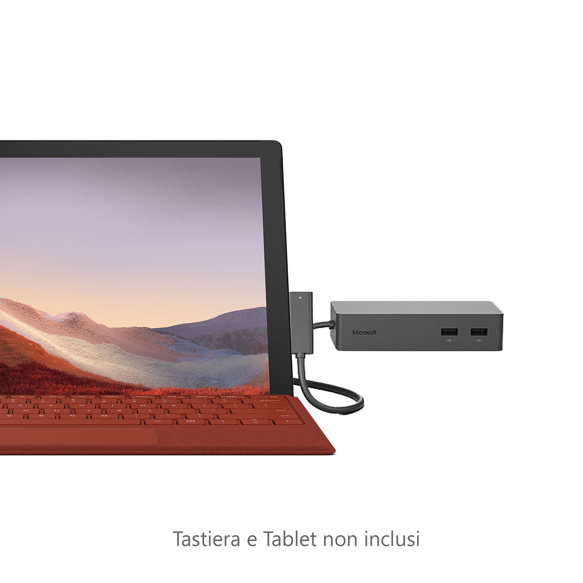 Microsoft Surface Dock 2 Dockingstation – für Microsoft Surface (Auswahl), USB-Port, Schwarz