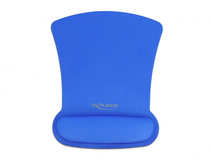 DeLOCK Mauspad mit Handgelenkauflage – Textil – Blau – 207 × 255 mm