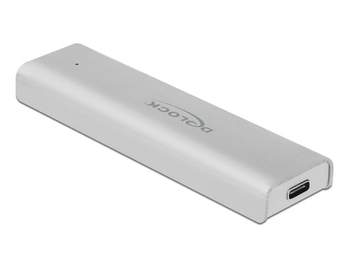 DeLOCK M.2 NVMe zu USB-C 3.2 Gen 2 Gehäuse – 1-Bay Externes SSD-Gehäuse – für M.2 (Key-M, PCIe)