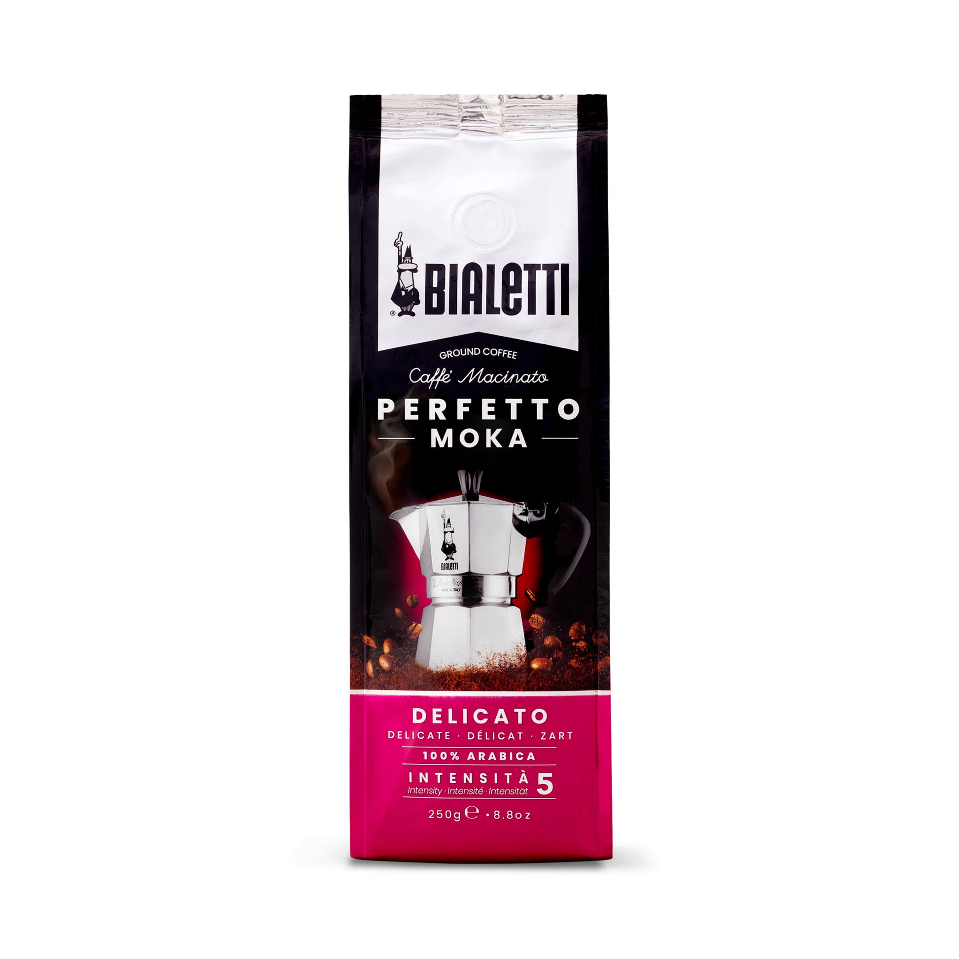 Bialetti Pregiato – Kaffeebohnen – Café Crème, 100% Arabica, Intensität 5, 250 g
