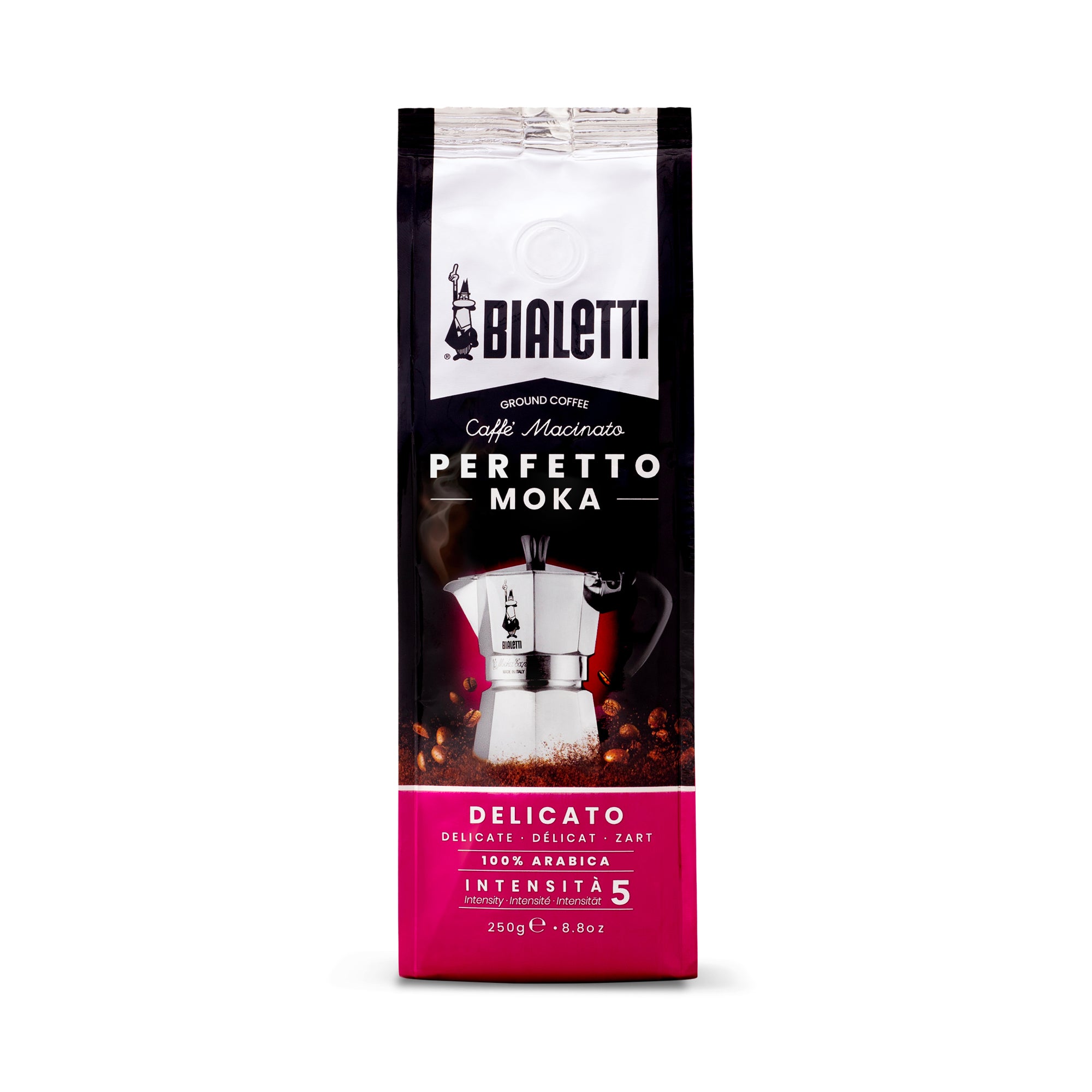 Bialetti Pregiato – Kaffeebohnen – Café Crème, 100% Arabica, Intensität 5, 250 g