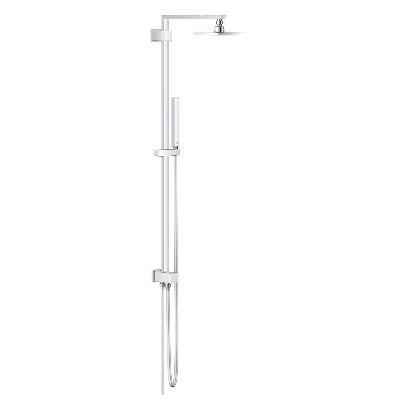 GROHE Duschsystem Euphoria – 175 cm Schlauch, Messing, Wandmontiert, Chrom