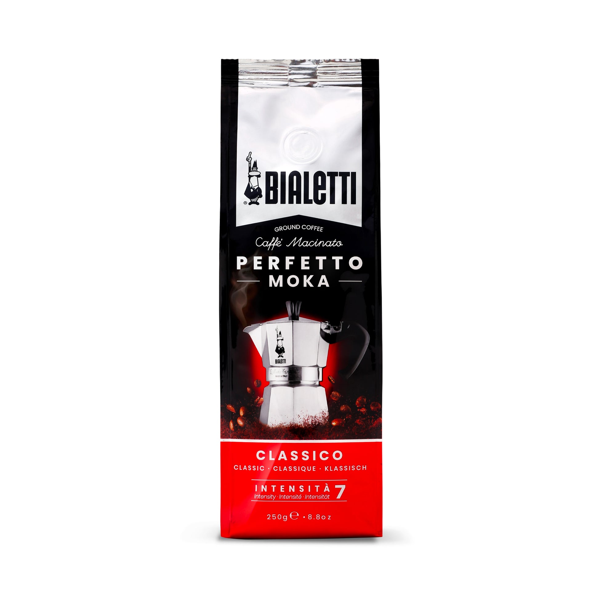 Bialetti Classico – Bohnenkaffee – Café Crème, Arabica/Robusta, Intensität 7, 250 g